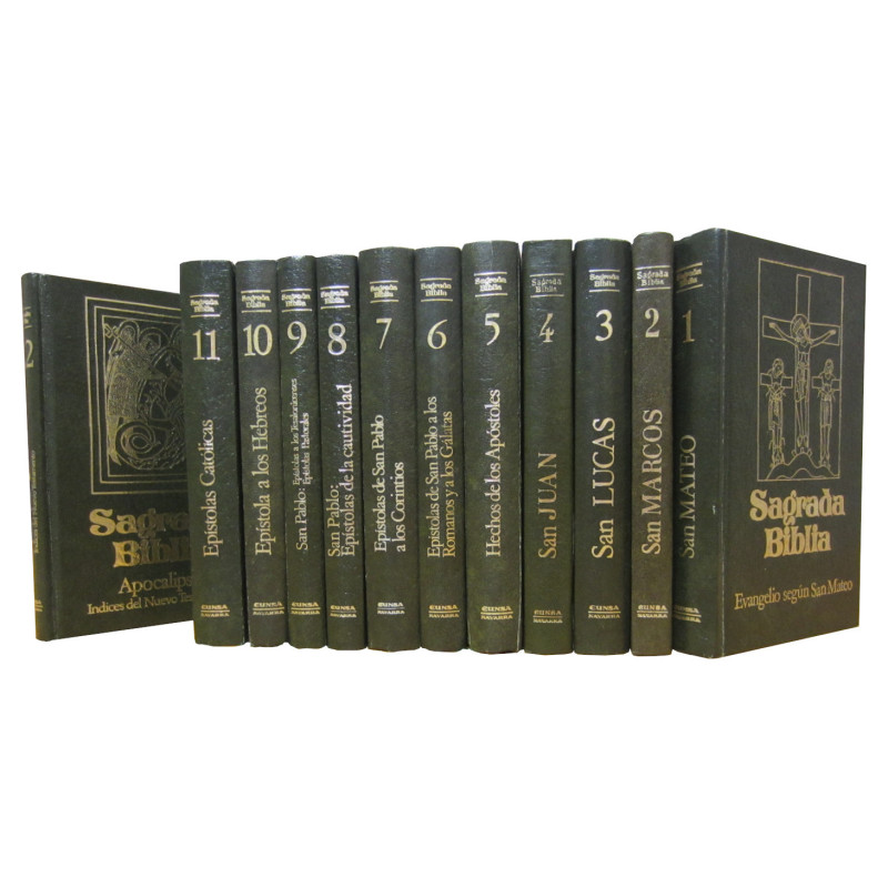 SAGRADA BIBLIA -NUEVO TESTAMENTO- en 12 Tomos (COLECCIÓN COMPLETA)