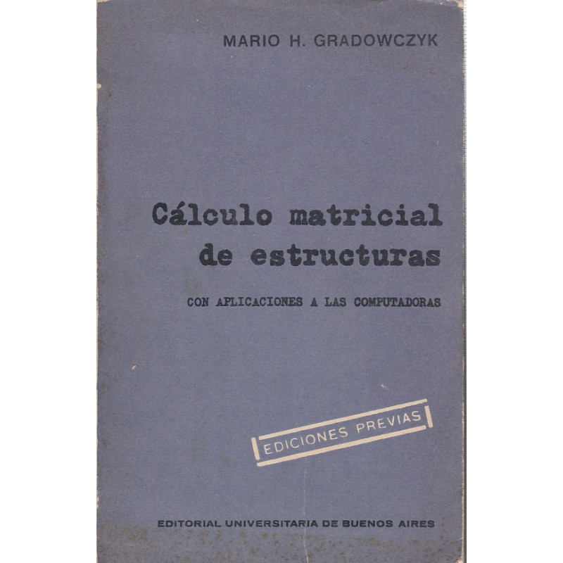 CÁLCULO MATRICIAL SE ESTRUCTURAS