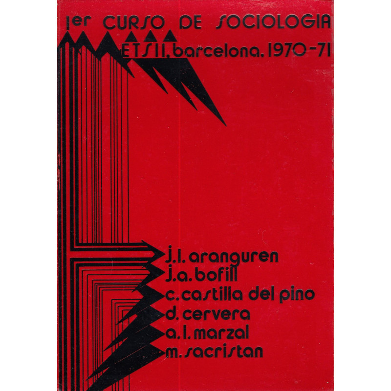 1eR CURSO DE SOCIOLOGÍA. eTs II. Barcelona. 1970-1971
