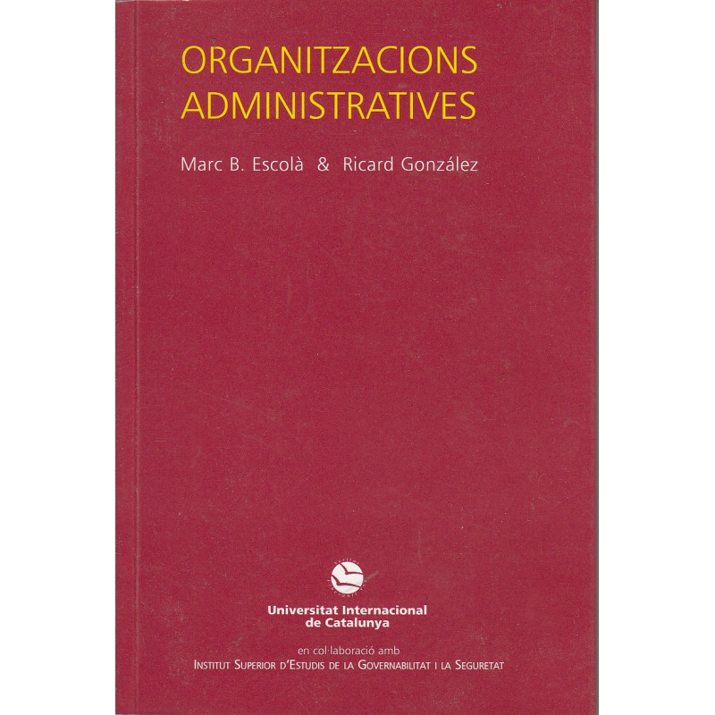 ORGANITZACIONS ADMINISTRATIVAS