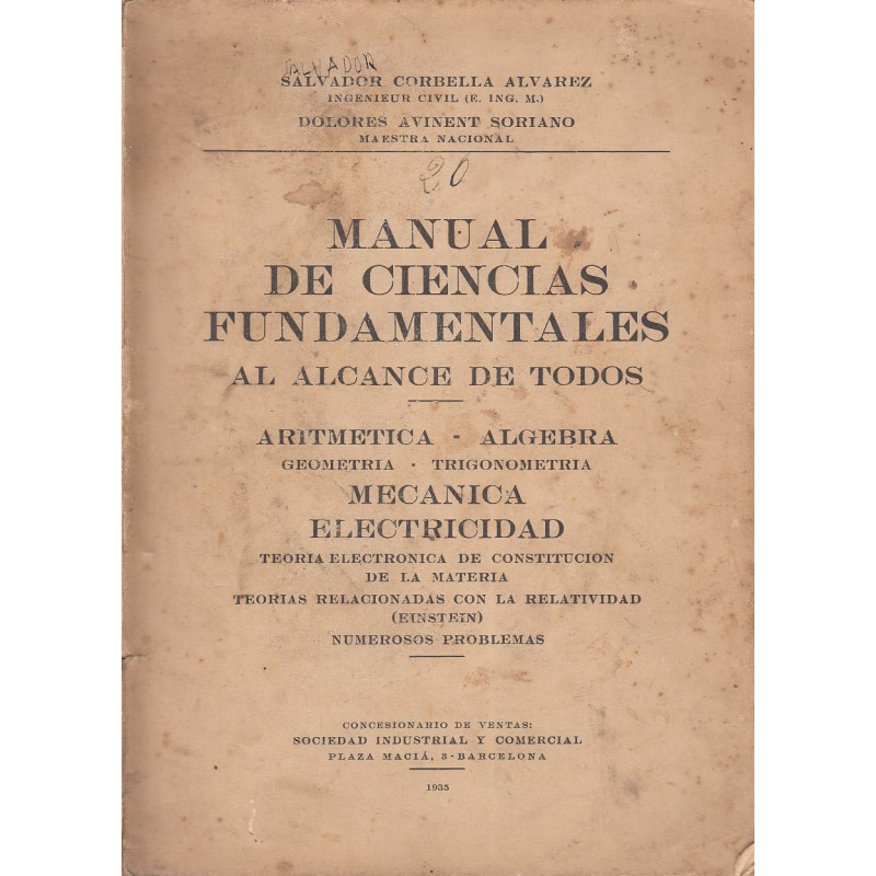 MANUAL DE CIENCIAS AL ALCANCE DE TODOS