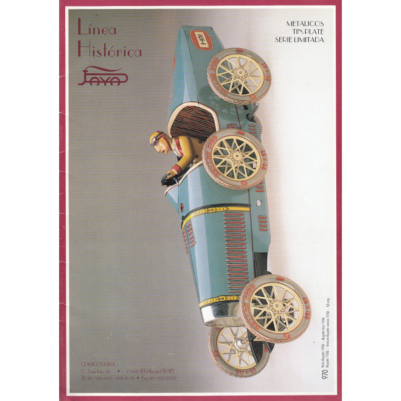 LINEA HISTÓRICA PAYA. Metalicos Tin-Plate Serie Limitada