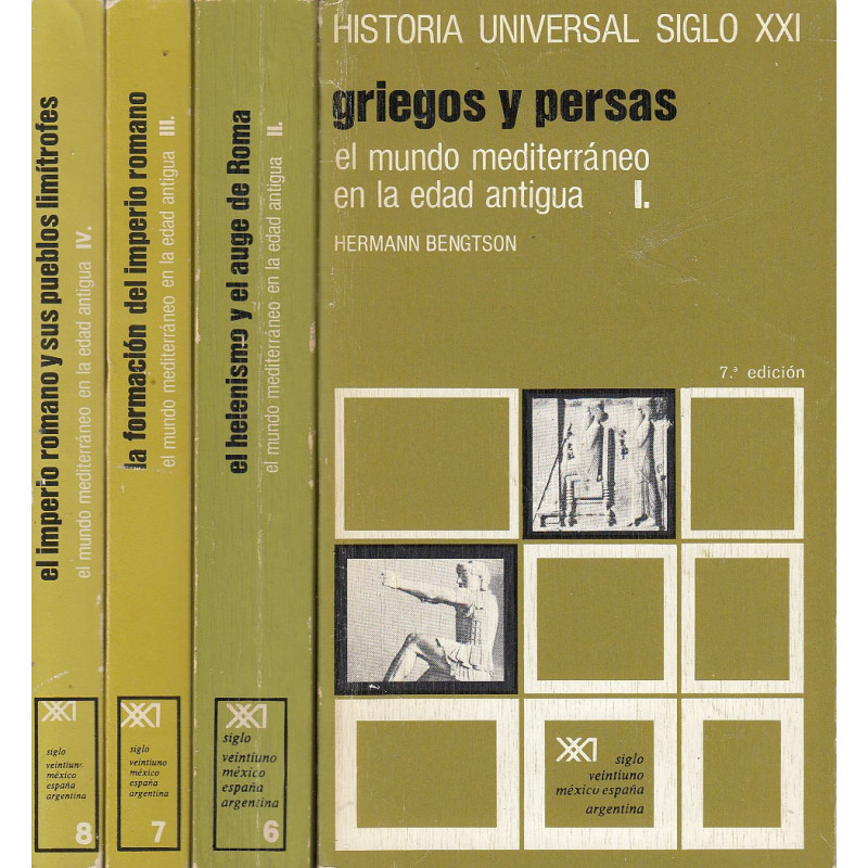 EL MUNDO MEDITERRANEO EN LA EDAD ANTIGUA 4 Tomos OBRA COMPLETA