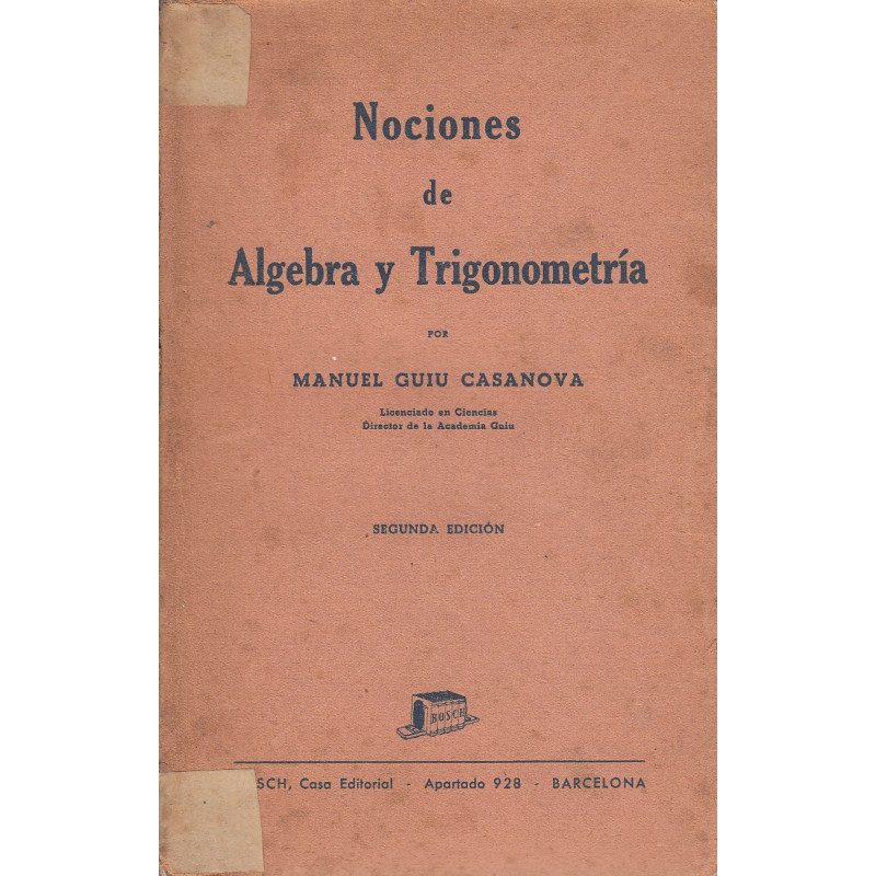 NOCIONES DE ÁLGEBRA Y TRIGONOMETRÍA