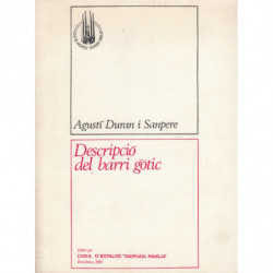 DESCRIPCIÓ DEL BARRI GÒTIC / DESCRIPCIÓN DEL BARRI GÓTICO Bilingüe Catàla / Castellano