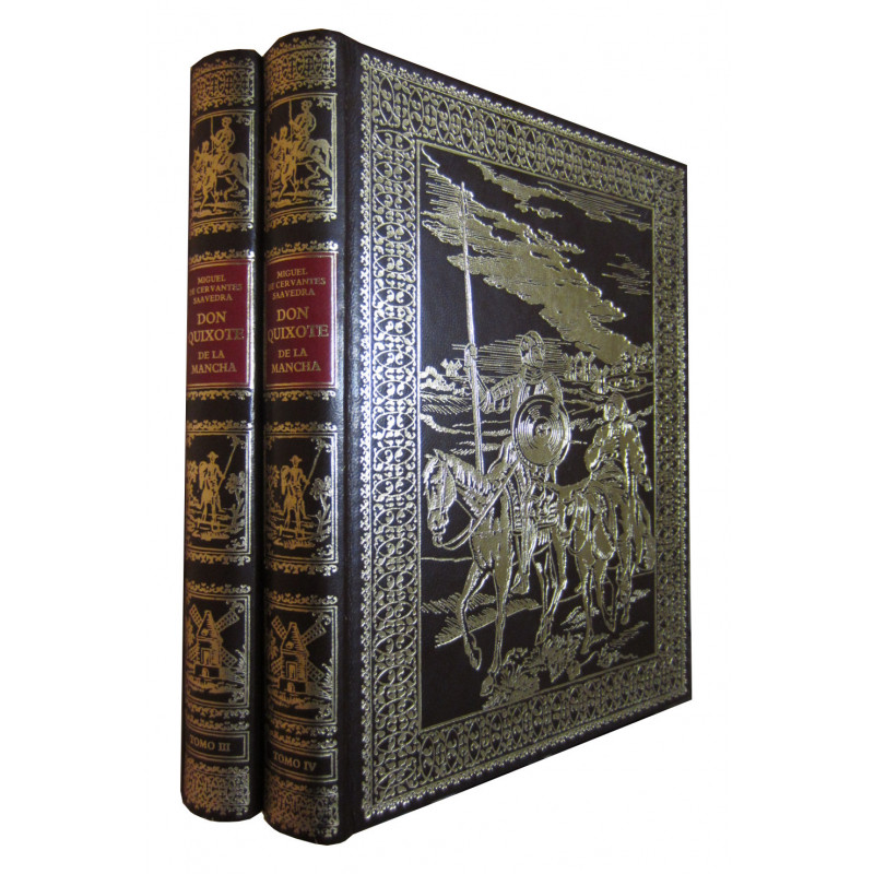 EL INGENIOSO HIDALGO DON QUIXOTE DE LA MANCHA  Edición Facsimilar SEGUNDA PARTE Completa (Tomos III y IV)