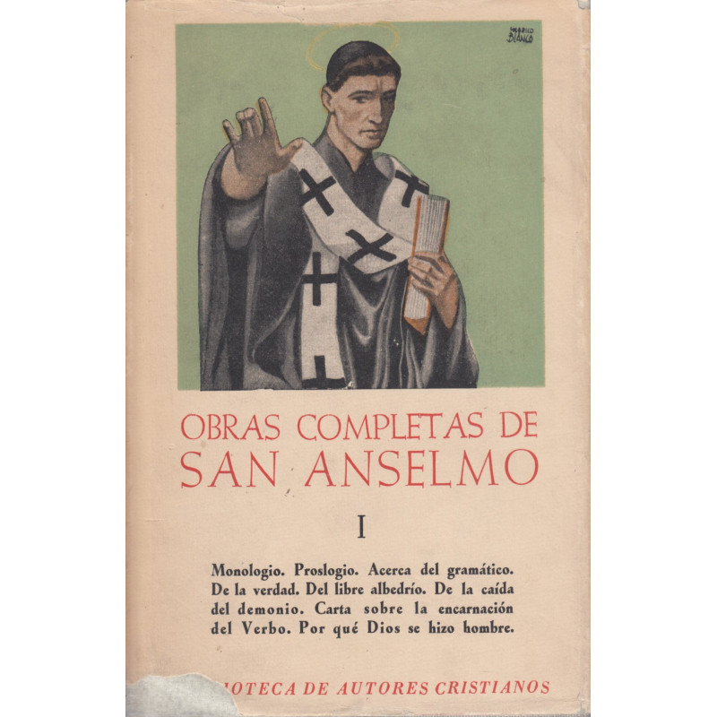 OBRAS COMPLETAS de SAN ANSELMO. Tomo I