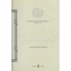 CARTA D'ARISTEAS. Literatura Intertesamentària / Fundació Bíblica Catalana.