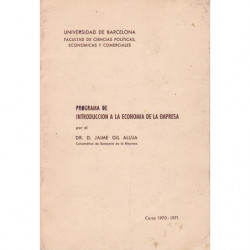 PROGRAMA DE INTRODUCCIÓN A LA ECONOMIA DE LA EMPRESA