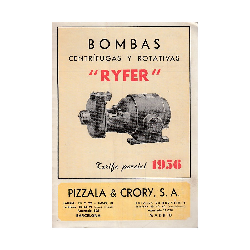 Bombas Centrífugas y Rotativas RYFER
