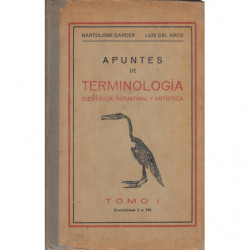APUNTES DE TERMINOLOGÍA Tomo I Científica, Industrial y Artística