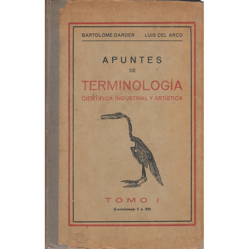 APUNTES DE TERMINOLOGÍA Tomo I Científica, Industrial y Artística