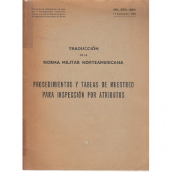 PROCEDIMIENTOS Y TABLAS DE MUESTREO PARA INSPECCIÓN POR ATRIBUTOS