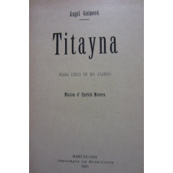 TITANYA - LA SALA D'ESPER - MORT D'EN JAUME D'URGELL - JESÚS DE NAZARETH - LO FILL DEL REY - LA BALDIRONA - L'ANIMA MORTAa - IND