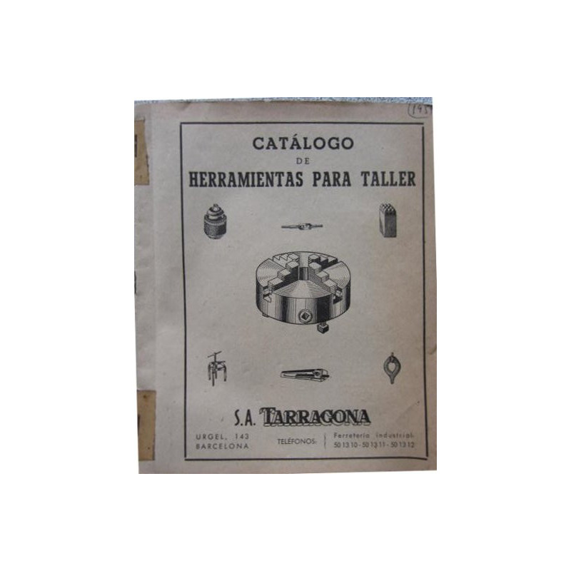 CATALOGO DE HERRAMIENTAS PARA TALLER