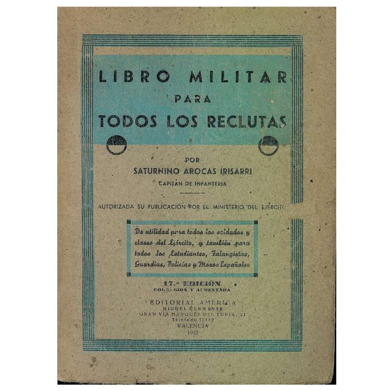 LIBRO MILITAR PARA TODOS LOS RECLUTAS