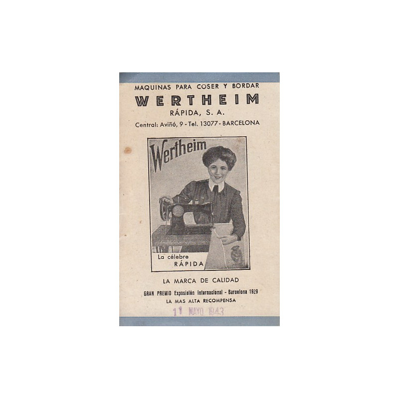 MAQUINAS PARA COSER Y BORDAR WERHEIM