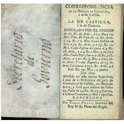 CORRESPONDENCIA De La Moneda De Catalunya a La De Castilla y La De Castilla a La De Catalunya