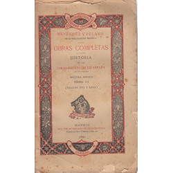 OBRAS COMPLETAS Historia De Las Ideas esteticas De España Tomo III