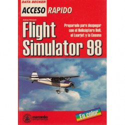data becker acceso rapido FLIGHT SIMULATOR 98 preparado para despegar con el helicoptero bell, el learjet y la cessna