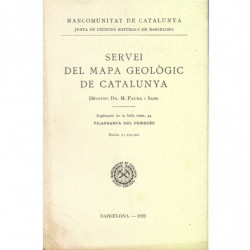 SERVEI DEL MAPA GEOLOGIC DE CATALUNYA. Explicació de la fulla Num. 34, VILAFRANCA DEL PENEDES.