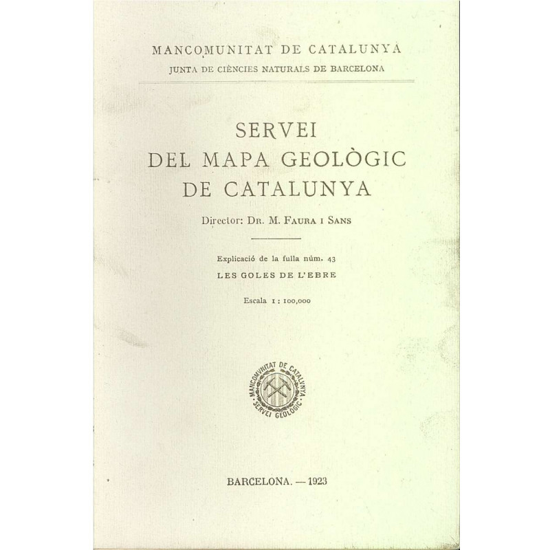 SERVEI DEL MAPA GEOLOGIC DE CATALUNYA Num. 43