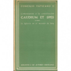 COMENTARIOS A LA CONSTITUCION GAUDIUM ET SPES SOBRE LA IGLESIA EN EL MUNDO ACTUAL, Concilio Vaticano II