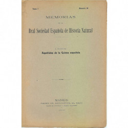ARQUETIPOS DE LA GUINEA ESPAÑOLA. Tomo 1 de la Publicación MEMORIAS DE LA REAL SOCIEDAD ESPAÑOLA DE HISTORIA NATURAL