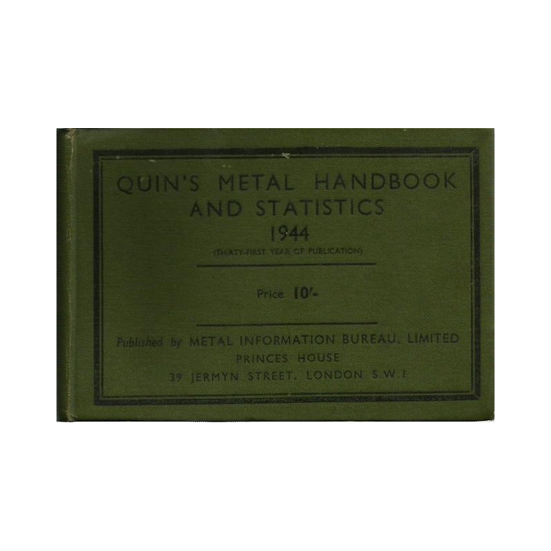 QUIN'S METAL HANDBOOK AND STATICS