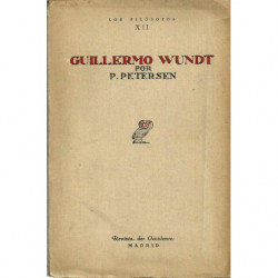 GUILLERMO WUNDT Y SU TIEMPO Colección LOS FILOSOFOS Vol. XII