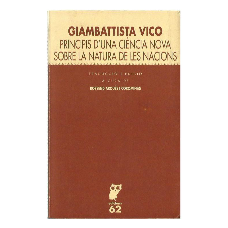 PRINCIPIS D'UNA CIÈNCIA NOVA SOBRE LA NATURA DE LES NACIONS