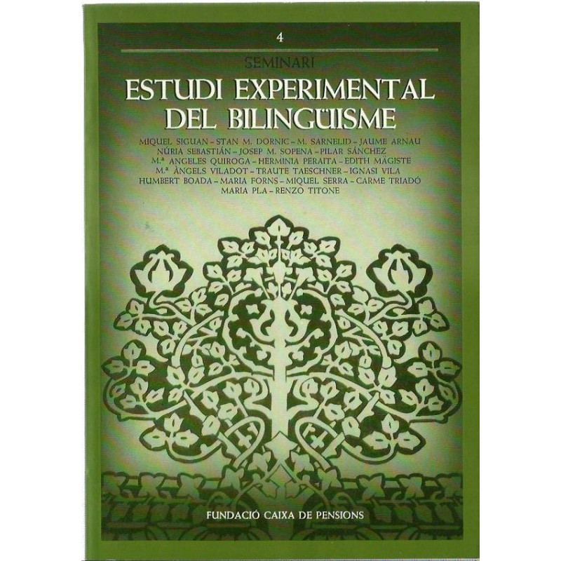 ESTUDI EXPERIMENTAL DEL BILINGÜISME