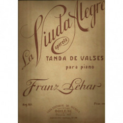 LA VIUDA ALEGRE Opereta, TANDA DE VALSES PARA PIANO