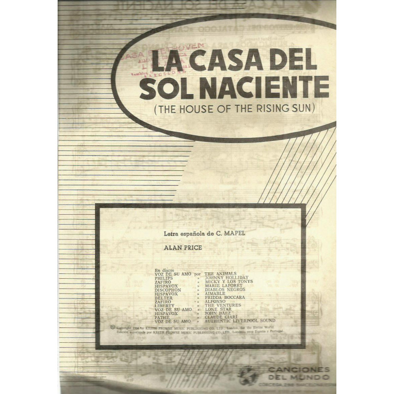 LA CASA DEL SOL NACIENTE (The House Of The Rising Sun)