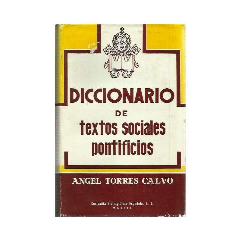 DICCIONARIO DE TEXTOS SOCIALES PONTIFICIOS