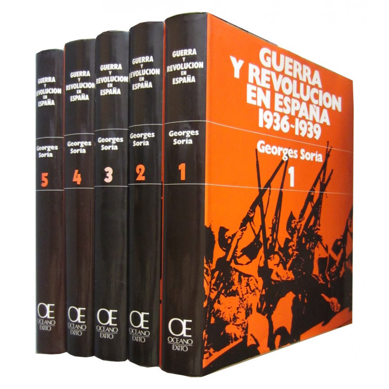GUERRA Y REVOLUCIÓN EN ESPAÑA 1936-1939 5 Tomos OBRA COMPLETA