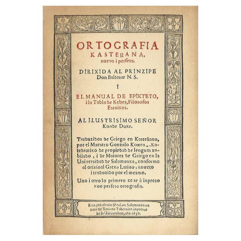 ORTOGRAFIA KASTELLANA NUEVA I PERFETA