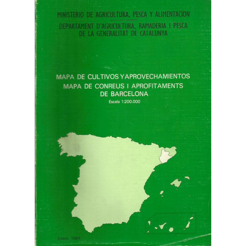MAPA DE CULTIVOS Y APROVECHAMIENTOS - MAPA DE CONREUS I APROFITAMENTS DE BARCELONA