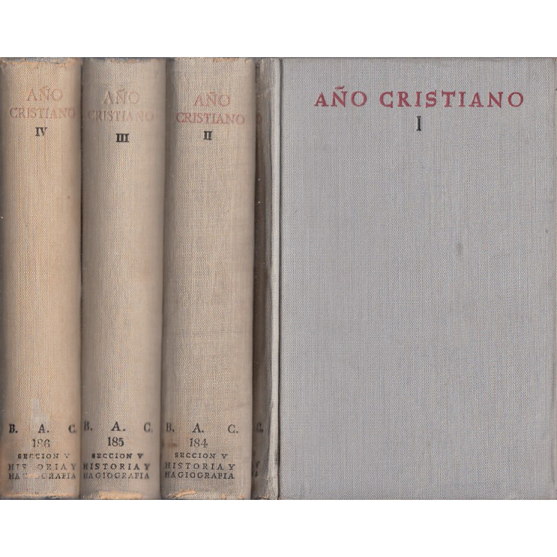 AÑO CRISTIANO 4 Tomos OBRA COMPLETA
