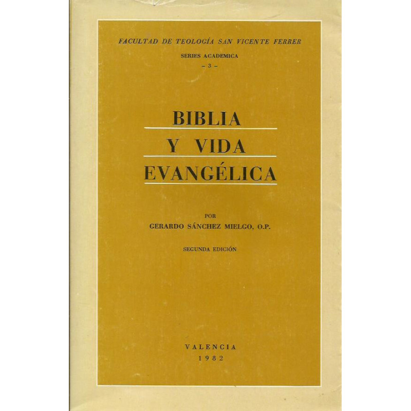 BIBLIA Y VIDA EVANGÉLICA