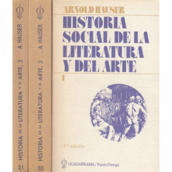 HISTORIA SOCIAL DE LA LITERATURA Y DEL ARTE 3 Tomos OBRA COMPLETA