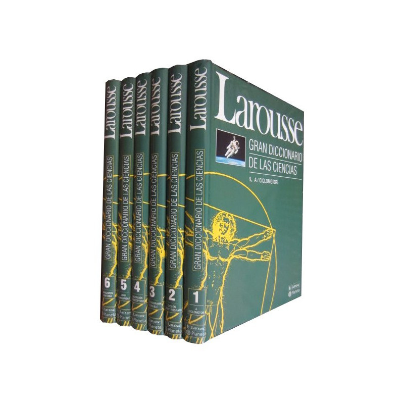 LAROUSSE, GRAN DICCIONARIO DE LAS CIENCIAS 6 Tomos OBRA COMPLETA