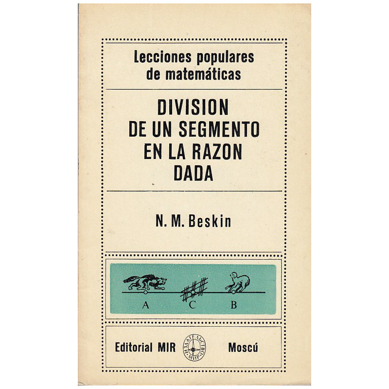 DIVISIÓN DE UN SEGMENTO EN LA RAZÓN DADA