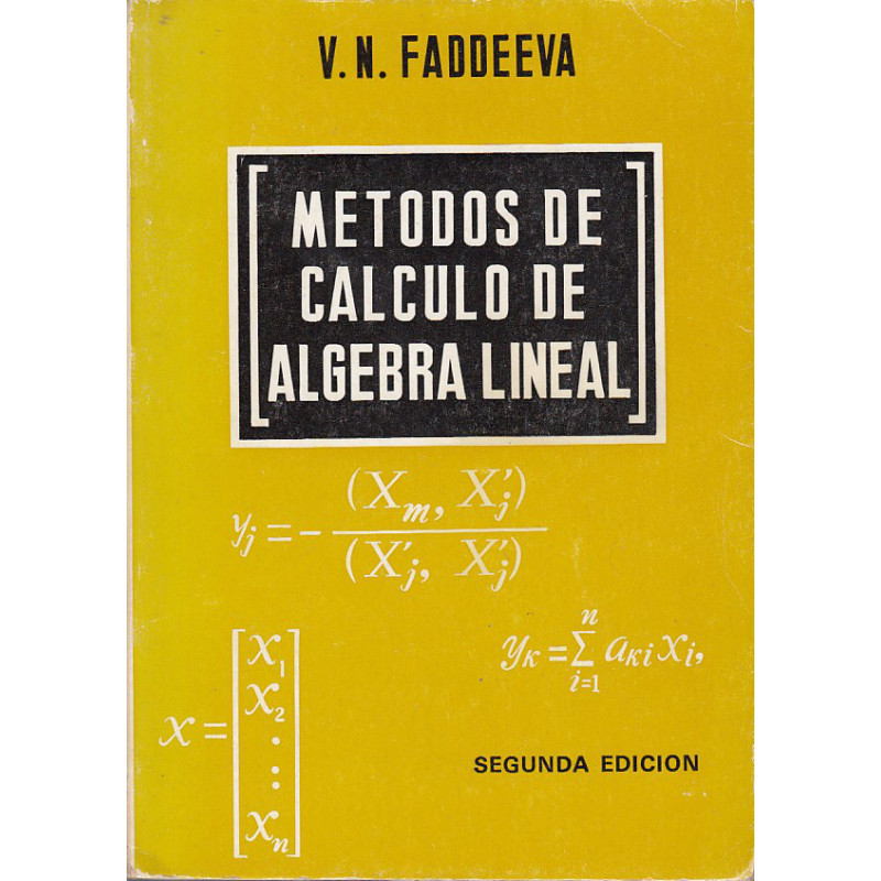 MÉTODOS DE CALCULO DE ÁLGEBRA LINEAL