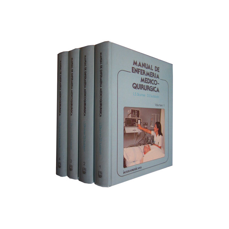 MANUAL DE ENFERMERÍA MEDICOQUIRURGICA 4 Tomos OBRA COMPLETA
