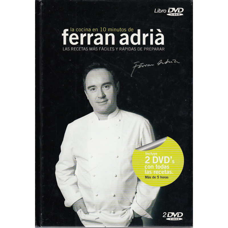 LA COCINA EN 10 MINUTOS DE FERRAN ADRÀ Las Recetas más Fáciles y Rápidas de Preparar CON 2 CD's INCLUIDOS