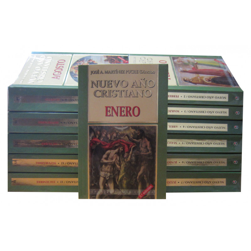 NUEVO AÑO CRISTIANO 12 Tomos OBRA COMPLETA